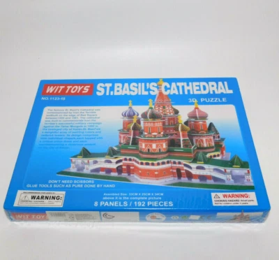 WIT TOYS 3D Puzzle ST. BASIL'S CATHEDRAL 192 Pieces Number 1123-15 New Sealed