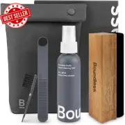 Record Cleaner Kit 5 in 1 Vinyl Cleaning Brush Stylus Solution Storage Bag Kit