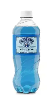Old Tyme Blue Pop Soda 20oz Exotic Pop 24 Bottles