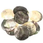 3 9/16" 90MM IRIDESCENT BLACKLIP OYSTER MOTHER OF PEARL SHELL bead LOT 1-3-6