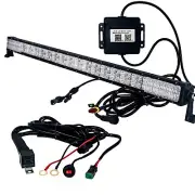 42" Smartphone Bluetooth Controlled Multicolor LED Light bar DRL Strobe Flash