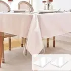 Nasitos 2 Pack Plastic Table Cloth 60x84 Inch-100% Waterproof Clear Table Cov...