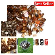 20 lbs High Luster Copper Fire Glass – Elegant Reflective for Fire Pits & Tables