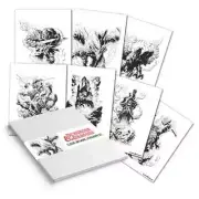 Dungeons & Dragons Pictures Lithograph 7-Set - 36 X 28 CM - Limited Edition Set
