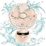 USB Clip Fan,Clip Fan for Bed | Clip Fan for Bed, Fan with Clip, Portable, Aromatherapy Use, Digital Display Stroller Fan, Desktop, Bedroom, Outdoor, Bed Yechun