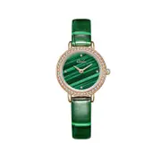 L.1063# Fashion Simple Small Green Watch Waterproof Casual Ladies Watch Shiny Quartz Watch Belt Watch-1#