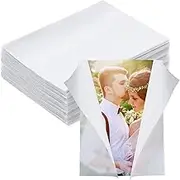 200 Pack Pre-Folded Vellum Jackets for 5x7 Invitations -Vellum Envelope for Wedding Invitations Wraps - Bulk Transparent Paper Envelope Liners for Wedding Cards