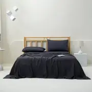 Dreamaker 1500TC Cotton Rich Sateen Sheet Set Charcoal King