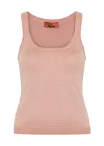 Missoni Metallic Knitted Tank - Light Pink - 44 (UK14 / L) 44 (UK14 / L)