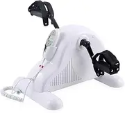 Exercise Bike for Rehabilitation Training/Arm and Leg Training Mini Portable Fitness Equipment with LCD Display White
