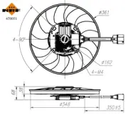 Fits Audi A5 A7 Q5 A6 A4 2.7 3.0 TDi 4.2 Engine Cooling Fan Right AST