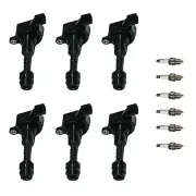 6X Ignition Coil & Spark Plug For Nissan Altima Maxima Quest Murano 3.5 UF349