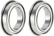 XYWHPGV F6701ZZ Flanged Ball Bearing 12x18x4mm Double Shielded ABEC-3 Chrome Steel Bearings 2pcs(5af62 94120 c261a c37c0 3bfc6 4eeb8