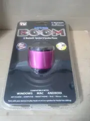 As Seen On TV Micro Boom Bluetooth Speaker & Speaker Phone Pink. New Sealed
