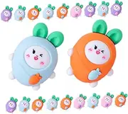 TEHAUX 20pcs Mini Carrot Erasers Cute Scented Pencil Erasers for Classroom Supplies Fall Party Favors Halloween Bag Fillers Soft Friendly School Stationery