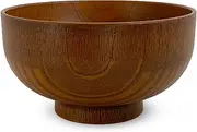 J-Kitchens Miso Soup, Rice Bowl, Soup Bowl, 12.5 fl oz (370 cc), Diameter 4.5 x Height 2.6 inches (11.6 x 6.7 cm), Heat Resistant, 45.3 inches (115 cm), Wooden Style, Soup Bowl, Slide, Made in Japan