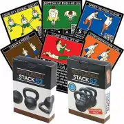STACK 52 Kettlebell Duo Exercise Workout Card Game Home Fitness Training Program