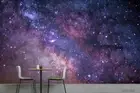 3D Outer Space Galaxy Self-adhesive Removeable Wallpaper Wall Mural 803