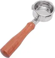 58Mm Bottomless Portafilter, 3 Ears Portable Filter with Wooden Handle Filter Basket and Puck Screen Compatible with Petrus, La Marzocco, Nuova Simonelli and More