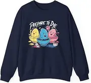 [Generic] Funny Prepare to Dye Easter Egg Hunting Gifts Happy Easter Sweatshirt for Adults Crew Neck Long Sleeve Pullover