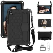 Hive SamSung Tab A7 Lite 8.7/Tab A8 Tablet Case Durable Stand Cover With Shoulder Strap-Black