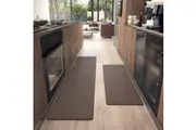 2pc Kitchen Floor Mats Set Non Slip Waterproof Anti Fatigue