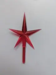 Vintage Large Plastic Red Star Replacement For Ceramic Tree Molds