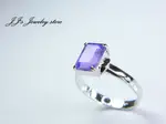 【J.JEWELRY STORE】天然紫水晶 戒指 AMETHYS  招財招桃花 乾淨通透 YR1310304 鋐錡珠寶