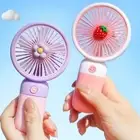 Fruit USB Charging Fan Handheld Desktop Fan New Mini Portable Fan Cooling