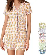 [Generic] Womens Monkey Y2k Pajamas Set 2 Piece, Button Down Y2k Print Monkey Pajamas for Womens, Cute Lounge Shirts Sleepwear