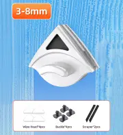 Joybos® 3-32mm Adjustable Magnetic Double Sided Window Cleaner 3-8MM