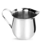 240ML Milk Frothing Pitcher Stainless Steel Small Bell-Shaped Creamer Coffee ...