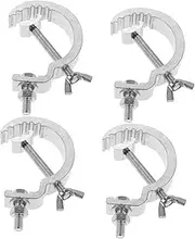 Toyvian 4pcs Stage Light Clamp Hook - Heavy Duty 17mm Wide Truss Clamp Anti Scratch for Par Dj Lights Stage Lighting Accessories