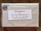 Tommy Bahama Queen Size Sheet Set - 100% Cotton Percale, Light Gray