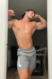 [K111] Handsome Man Cute Male Model Showing Off Body Physique Art Photography