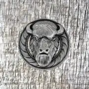 Buffalo Head Bison Concho CON232-A-AN