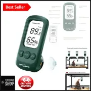 Large LCD Digital Thermometer Hygrometer with Suction Cups for Aquariums & More