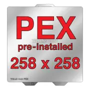 Wham Bam 258 x 258 Flexi Plate with Pre-Installed PEX Build Surface (Bambu Lab)