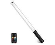 LIYADI RGB Handheld LED Light Wand Rechargeable Photography Light Stick 10 Lighting Modes 12 Brightness Levels 1000 Lumens 3200-5600K Color Temperature wit