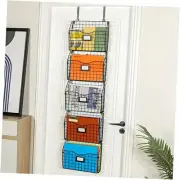 5-Tier Over the Door File Organizer, Stackable Hanging Wall Files 5-Tier+hook