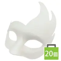 在飛比找樂天市場購物網優惠-火焰半罩面具 空白面具 附鬆緊帶/一袋20個入(促40) D