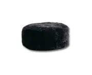 Huxford Grove The Jamieson Sheepskin Ottoman Pouffe w/ Zipper 50cm Steel