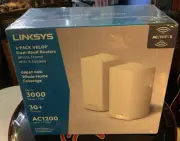 Linksys 2-Pack Velop AC1200 VLP0102-NP Routers New and Sealed