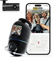 [70mai] Dash Cam 4K Omni, Front and Rear Dash Cam 4K+1080P Dual-Channel 360° Rotating Dashcam with Sony Starvis 2, AI Motion Detection,Night Vision, 5GHz WiFi6, GPS, 24H Parking Mode, APP&WiFi Control