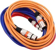 SECFOU 3pcs Microphone Cable Speaker Cords XLR Microphone Cables Mic Cord XLR Mic Adapter Guitar Wire Plastic