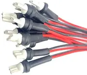 10 Pack T10 Male Socket Holders Pre-wired Extension Connector Plug Adapter for Car Headlight,Turn Signal Lights,Brake Lights,Tail Lights,Daytime Running Lights