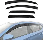 AUSGO Weathershields Compatible with Hyundai Tucson 2015-2021, Luxury Weather Shields Window Visors Wind Deflectors Sun Rain Guard 4PCS Set