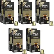 [MUST] Nespresso Compatible Aluminium Coffee Capsules Cremoso Blend X 100 (10 packs X 10 Pods), Made in Italy