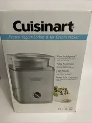 Cuisinart 2 Qt. Frozen Yogurt Sorbet Ice Cream Maker ICE 30BCP1 Brushed Chrome