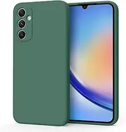 Silicone Case for Samsung Galaxy A34 Case, Silky-Soft Touch Gel Rubber Cover, Full Protective Case Shockproof Liquid Bumper Cover for Galaxy A34
